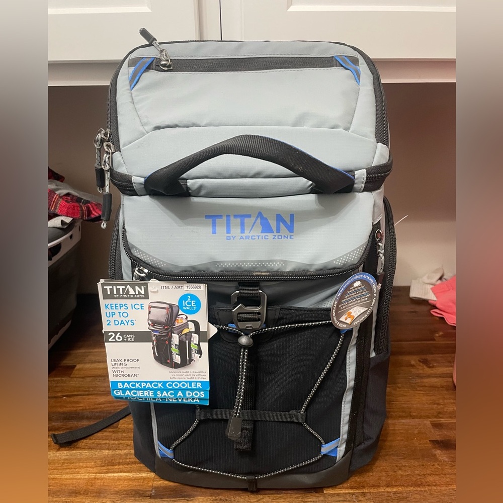 New With Tags- Titan Arctic Zone backpack cooler